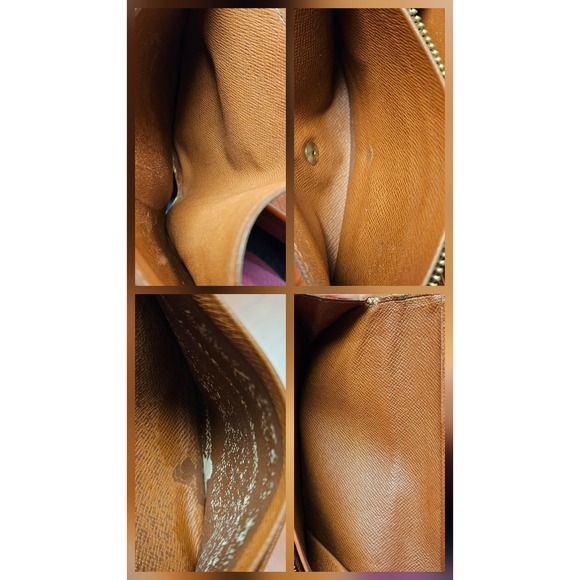 Authentic Louis Vuitton Monogram Porte Tresor Wallet Compact Bifold LV Vintage - Picture 4 of 7